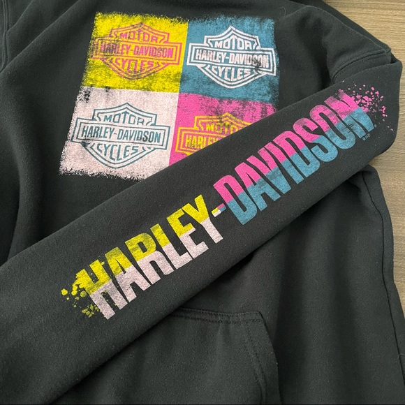 *SOLD* Harley-Davidson Graphic Print Hoodie - Picture 6 of 12